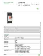 Datasheet for Schneider Electric GV2ME053, EAN: 3389110346404