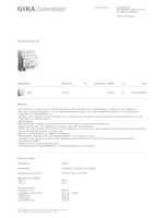 Datenblatt zu Gira 216300, EAN: 4010337059387