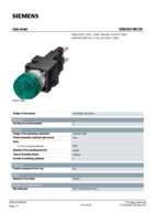Datasheet for Siemens 3SB22046BC06, EAN: 4011209028135