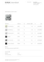 Datenblatt zu Gira 040526, EAN: 4010337405269