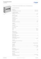 Datasheet for Hager VE118PN, EAN: 3250616450387