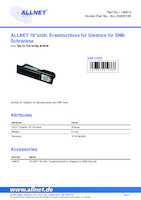 Datasheet for Allnet ALL-S0002129, EAN: 4038816019868