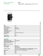 Datasheet for Schneider Electric VZ1, EAN: 3389110551860