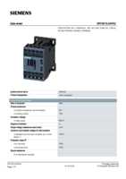 Datasheet for Siemens 3RT20152AP02, EAN: 4011209827387
