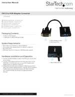 Datasheet for Startech.com DVI2VGAE, EAN: 0065030850834