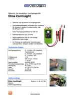 Datasheet for Elma ContiLight, EAN: 4260215690076