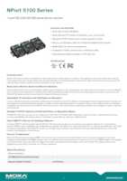 Datasheet for Moxa NPort 5110