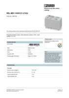 Datasheet for Phoenix Contact 2961228, EAN: 4017918157982