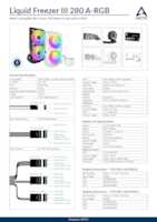 Datasheet for Arctic ACFRE00151A, EAN: 4895213704557