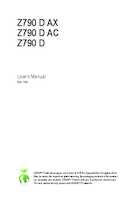 Datasheet for Gigabyte Z790 D AX, EAN: 4719331860592
