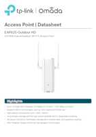 Datasheet for TP-Link EAP625-Outdoor HD, EAN: 4895252506327