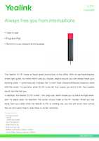 Datasheet for Yealink 1300077, EAN: 6938818306974