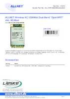 Datasheet for Allnet ALL-WR1200_4G_ModuleQCA, EAN: 4038816131676