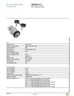 Datasheet for Schneider Electric ZB4BG612, EAN: 3389110122022