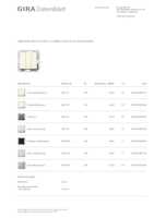 Datasheet for Gira 283201, EAN: 4010337832010