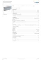 Datenblatt zu Hager BRA652101BELN, EAN: 4012740838382