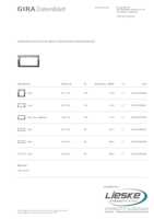 Datasheet for Gira 1002763, EAN: 4010337070320