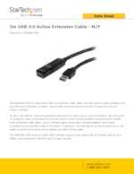 Datasheet for Startech.com USB3AAEXT5M, EAN: 0065030846301