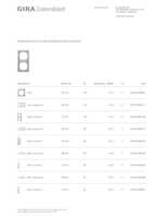 Datasheet for Gira 110225, EAN: 4010337084143