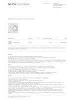 Datasheet for Gira 2100112, EAN: 4010337048176