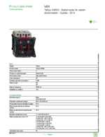 Datasheet for Schneider Electric V01, EAN: 3389110448894