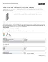 Datasheet for Phoenix Contact 2903000, EAN: 4046356808590
