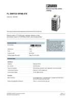 Datasheet for Phoenix Contact 2891002, EAN: 4046356457170
