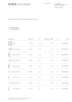 Datasheet for Gira 109525, EAN: 4010337084389