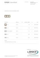 Datenblatt zu Gira 0213221, EAN: 4010337016021