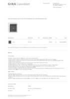 Datenblatt zu Gira 515230, EAN: 4010337500070
