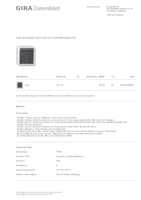 Datenblatt zu Gira 516130, EAN: 4010337500087