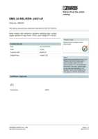 Datasheet for Phoenix Contact 2950323, EAN: 4017918083991