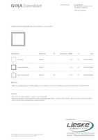 Datasheet for Gira 028965, EAN: 4010337289654
