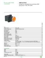 Datasheet for Schneider Electric XB5AW3565, EAN: 3389110904239