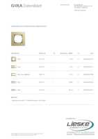 Datasheet for Gira 0211217, EAN: 4010337015710