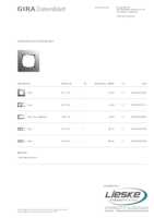 Datasheet for Gira 0211219, EAN: 4010337015765