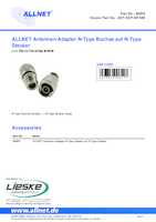 Datasheet for Allnet ANT-ADP-NF-NM, EAN: 4038816008107