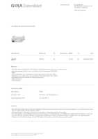 Datenblatt zu Gira 234300, EAN: 4010337013518
