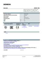 Datasheet for Siemens 3SB29012BE, EAN: 4011209113916