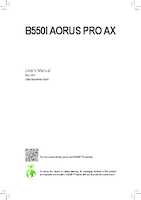 Datasheet for Gigabyte B550I AORUS PRO AX, EAN: 4719331809508