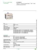 Datenblatt zu Schneider Electric LA1KN13, EAN: 3389110500134