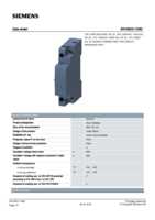Datasheet for Siemens 3RV29021DB0, EAN: 4011209790995