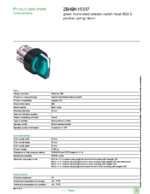 Datasheet for Schneider Electric ZB4BK15337, EAN: 3389110841008