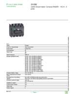 Datasheet for Schneider Electric 31100, EAN: 3303430311003