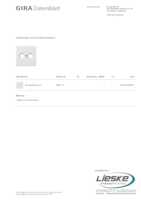 Datasheet for Gira 0869112, EAN: 4010337046974