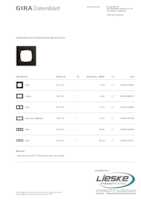 Datasheet for Gira 0211127, EAN: 4010337109075