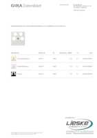 Datasheet for Gira 025903, EAN: 4010337259039