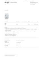 Datenblatt zu Gira 122600, EAN: 4010337229919