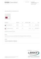 Datasheet for Gira 023227, EAN: 4010337232278
