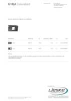 Datenblatt zu Gira 005200, EAN: 4010337052005
